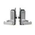 Lockey Mechanical Keyless Narrow Stile Lever Lock Single Combination White 2985-WH